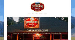 Desktop Screenshot of creekside-lodge.com